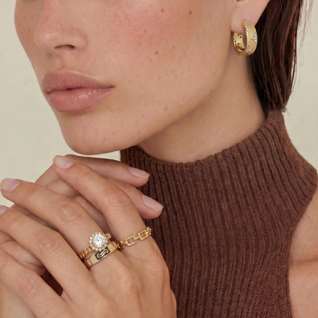 Bloom Hoop Earrings