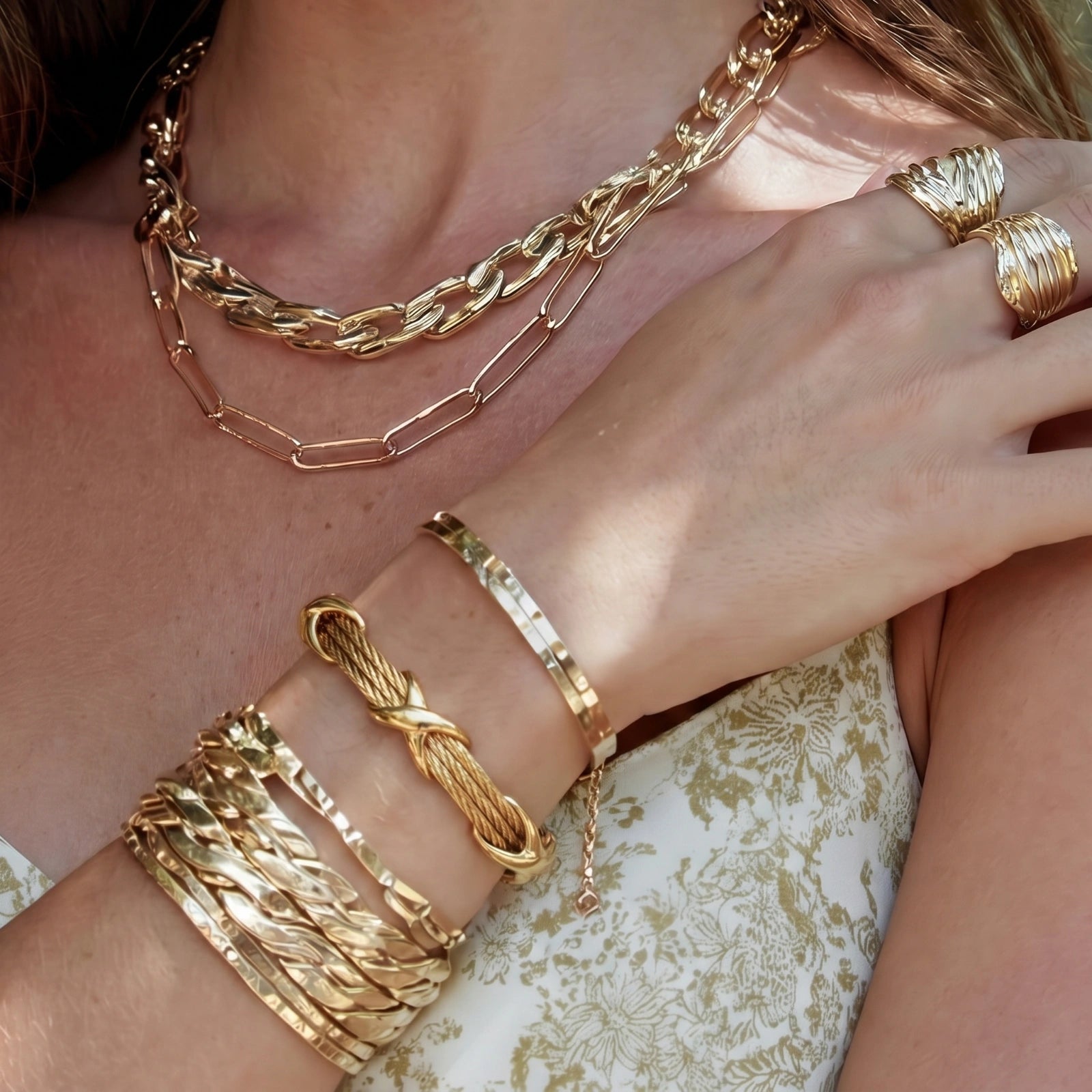 Cross Knot Cable Bracelet