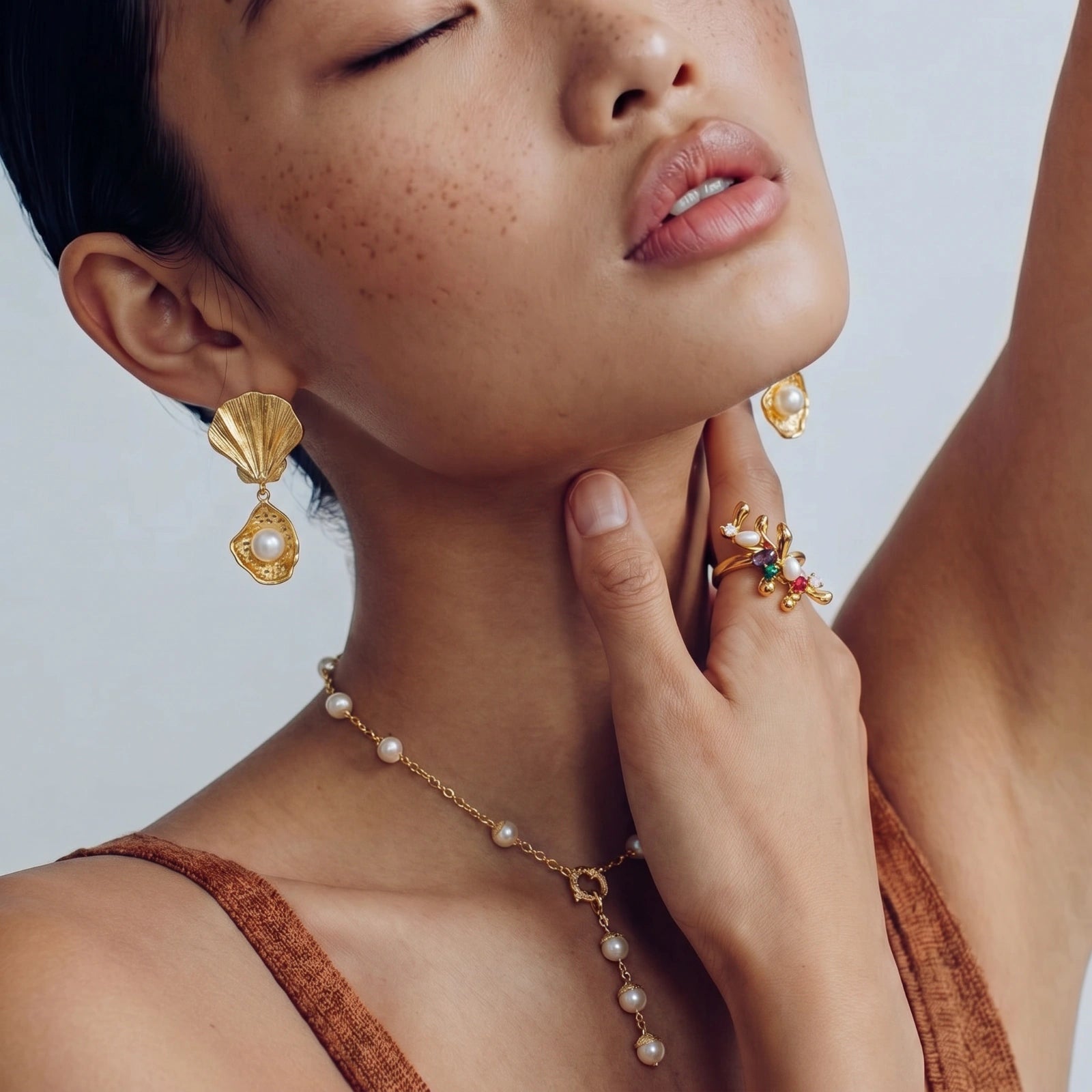 Ocean Shell Pearl Drops