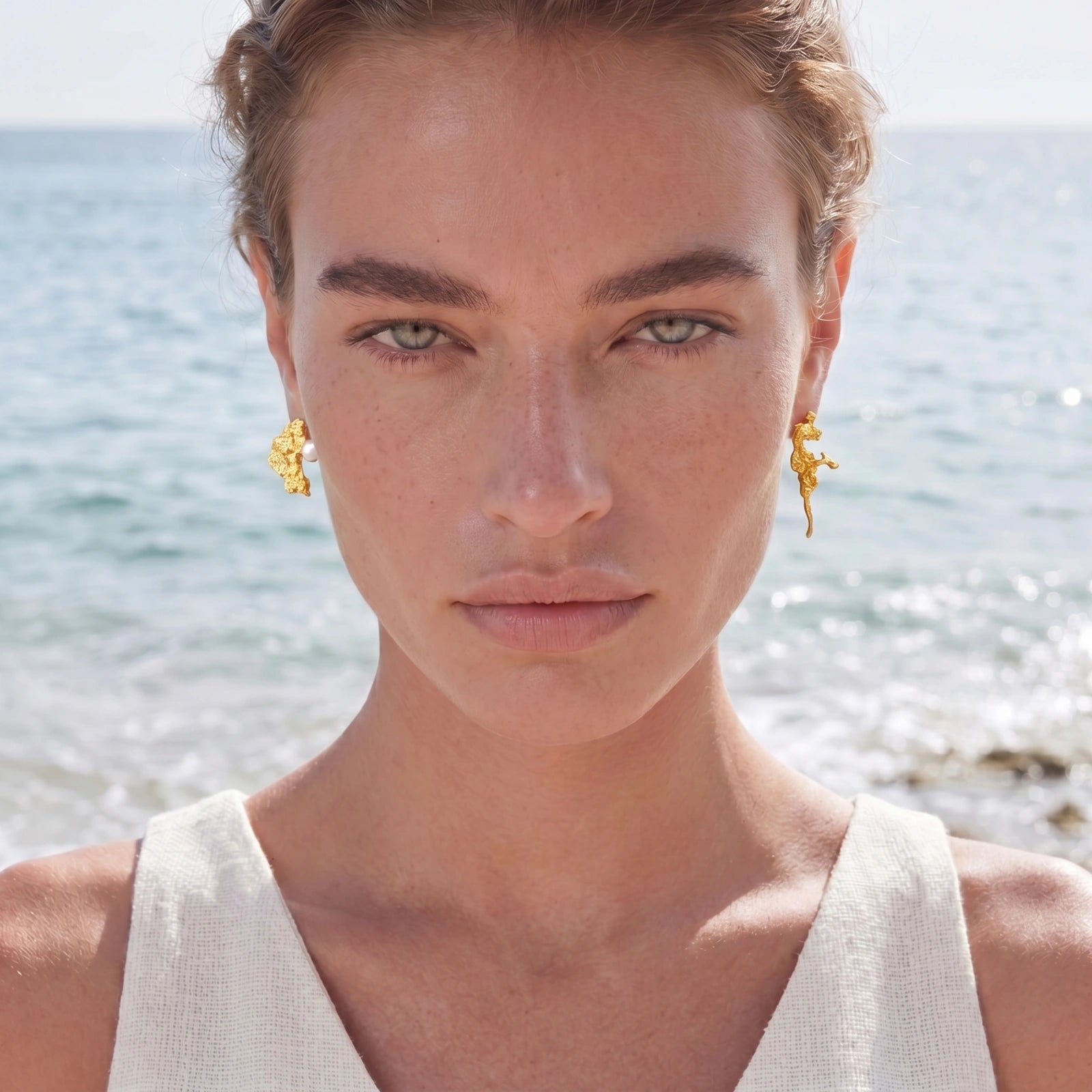 Coral Reef Asymmetrical Studs