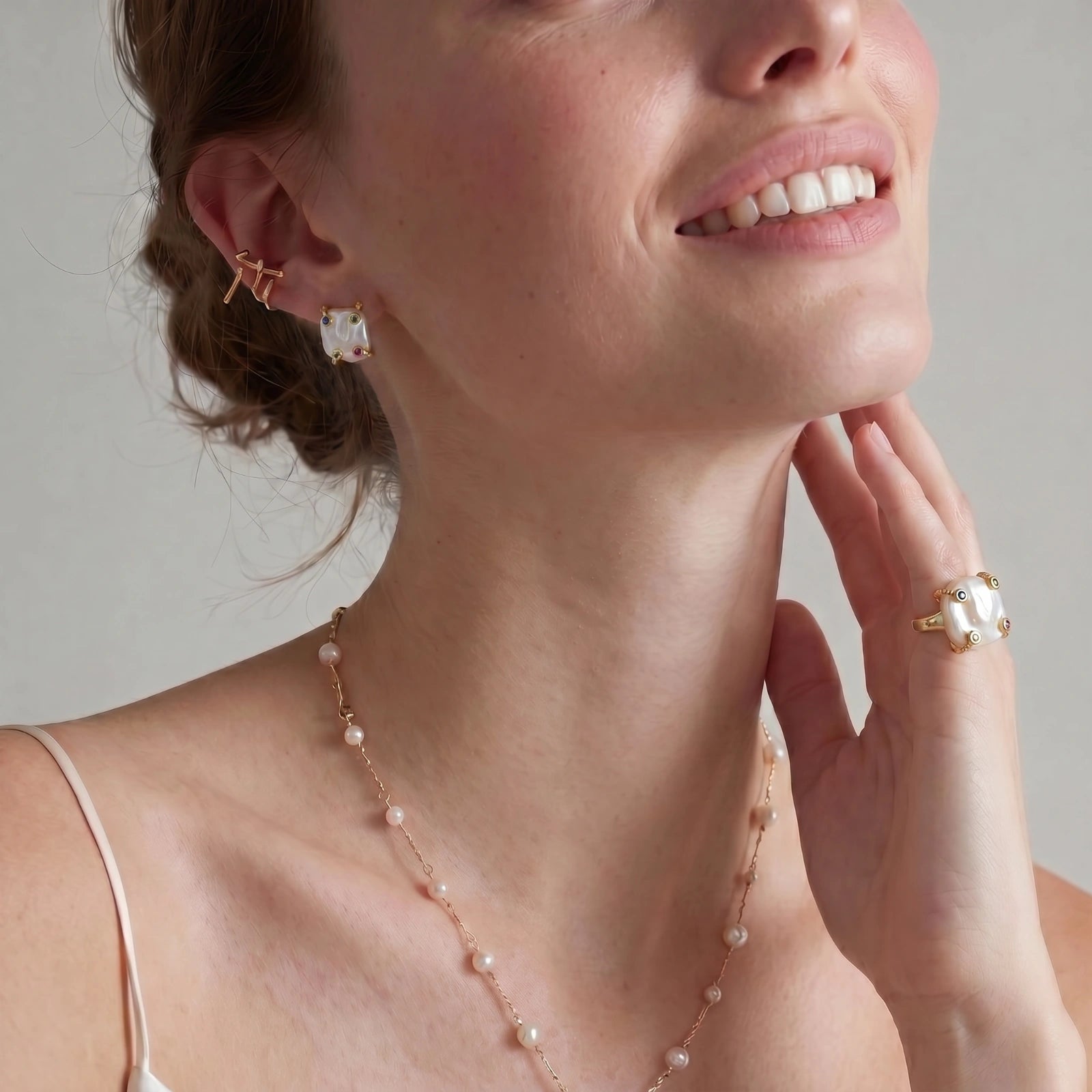 Baroque Pearl Studs